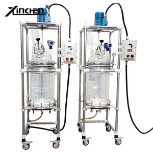 50l Distillation And Reflux Device Glass Jacketed Reactor With Propeller Type Stirrer