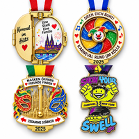 Médaille personnalisée Fiesta Carnaval en laiton antique moulé sous pression, pour récompenses culturelles, de danse et de musique, souvenir de défilé, fournisseur en gros