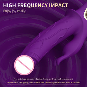 Vibrator Kelinci Dewasa Wanita Terlaris, Mainan Seks Titik-G Getaran Ganda, Pemijat Stimulator Klitoris, Vibrator Wanita - Product Image 6