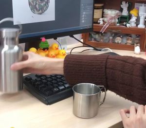 Tasse de camping pliable en acier inoxydable 304 Yys Custom Mountaineering pour activités sportives en plein air - Product Image 5