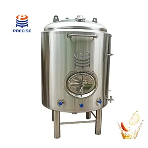 Proveedor de China 1bbl 2bbl 5bbl 10bbl tanque de cerveza brillante de acero inoxidable de doble pared para equipos de elaboración de cerveza