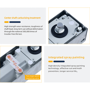 H-75V Thủy Lực Sàn Bản Lề Xi Lanh Sàn Mùa Xuân Máy 150KG Không Khung Cửa Kính <span class=keywords><strong>Closer</strong></span> Giữ Mở - Product Image 4