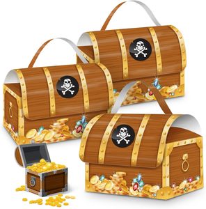 12 pezzi <span class=keywords><strong>di</strong></span> scatole <span class=keywords><strong>di</strong></span> bombole per feste a tema pirata scrigno per il gioco <span class=keywords><strong>di</strong></span> caccia al <span class=keywords><strong>tesoro</strong></span> con Goodie Candy con stampa a laminazione opaca - Product Image 1