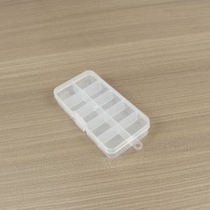 Transparent Plastic Storage <b>Box</b> 10 Compartments Rectangular PP Spare Parts Organizer <b>Tool</b> <b>Box</b> - Product Image 3