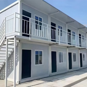 Casa Prefabricada Portátil de Dos Pisos con Paneles Sándwich Plegables de 20 y 40 Pies, Móvil y Modular para Uso en Oficinas - Product Image 1