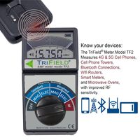 Medidor de EMF TriField TF2 3 en 1, Detector de Campo Magnético, Eléctrico y de Radiofrecuencia, Pantalla Digital, Hecho en EE. UU.