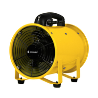 Puraero 8 pouces 200mm ventilateur industriel Portable en métal ventilateur CE SAA ventilateur axial avec tuyau de canalisation en PVC pour extracteur d'air dépoussiérage
