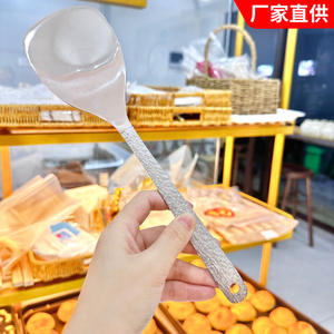 Wholesale Creative Thickened Mini Stir Fry Spatula Hammered Texture Long <b>Handle</b> 304 Stainless Steel Strainer Utensil - Product Image 5