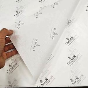 Free Sample High Quality Waterproof Single Side Gravure Printing White Custom <b>Tissue</b> <b>Paper</b> with Your Own Logo Wrapping - Product Image 3