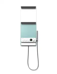 Cebien3 SMART SHOWER SYSTEM CANVAS angewendet 'Smart Eco System' gibt Ihnen Informationen über Wasser temperatur und Verbrauch