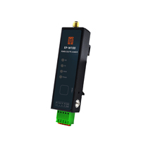 Servidor Serial Industrial W100 RS232 RS485 TTL a WiFi, Gateway Modbus RTU TCP, Montaje en Riel DIN o Pared, Puerto Único