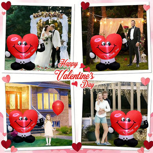 Décoration gonflable Cœur d'amour imperméable de 1,5 m avec lumière LED intégrée pour la Saint-Valentin, les anniversaires et les fêtes de mariage - Product Image 4