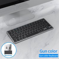 Juego de Teclado y Ratón Inalámbricos a Precio de Fábrica, para Computadora de Escritorio, Hogar, Oficina, Juegos, Profesional, 2.4G+BT, Modo Dual, 78 Teclas