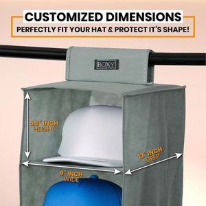 Gray Non-woven Ultra-multi-layer Hanging Bag for Hats Clothes and Shoes in <b>Wardrobe</b> - Product Image 3