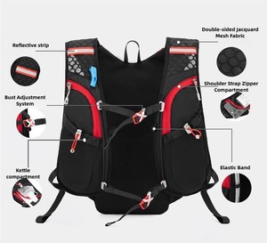 Chaleco ultraligero de nailon personalizado para correr al aire libre para mujer con capacidad de hidratación de 5L, senderismo, carrera de maratón - Product Image 2