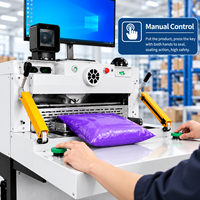 Machine d'emballage automatique de colis pour e-commerce, avec imprimante intégrée