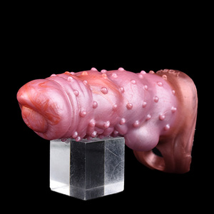 YOCY Fantasy Dog Penis Vaina <span class=keywords><strong>Gay</strong></span> Condón de silicona suave Masturbador Ampliación y extensor Juguetes sexuales para hombres adultos Anillo para el pene <span class=keywords><strong>18</strong></span> - Product Image 3