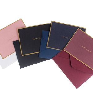 Retro Color Hot Stamping Foil Gold Paper Business Invitation <b>Envelope</b> Wedding <b>Envelope</b> Packaging - Product Image 2