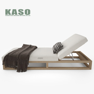 Lettino laterale per piscina lettino matrimoniale Teak White Sea Beach alluminio Rattan a forma di S sedia <span class=keywords><strong>da</strong></span> piscina per esterni lettino <span class=keywords><strong>da</strong></span> sole - Product Image 3