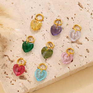 Breloques Cœur Colorées Multicolores pour la Fabrication de Bracelets, Colliers et Boucles d'Oreilles DIY - Product Image 3