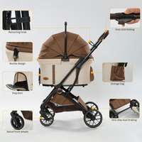 Nouveau Desigm PC210 pas cher prix logo personnalisé grand panier chien poussette pour chien moyen