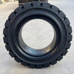 Neumático Sólido Gold Rush 28*9-15 para Montacargas con Rin de Acero, Piezas de Maquinaria de Construcción - Product Image 1
