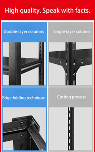 Étagère métallique robuste, anti-rouille, durable, écologique, multi-niveaux, sur pied, pour la <span class=keywords><strong>livraison</strong></span> express à <span class=keywords><strong>domicile</strong></span>, l'entreposage en entrepôt - Product Image 4
