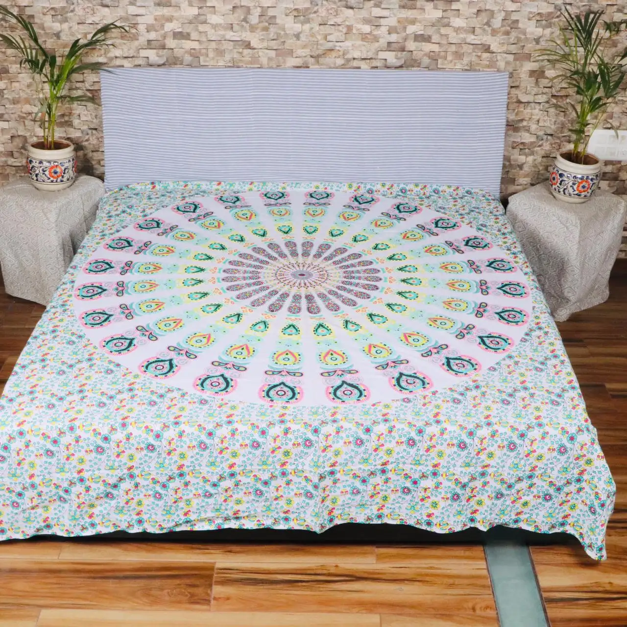 Vintage Suzani yatak örtüsü el yapımı pamuk yatak örtüsü hint yatak örtüsü dekor yatak çarşaf