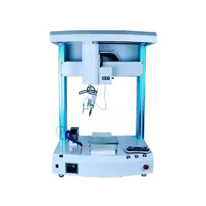 Window System computer touch screen 4 axis desktop soldering machine with CCD camera