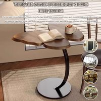 Mesa auxiliar al por mayor de fábrica para sofá, mesa auxiliar con forma de mariposa de estilo Vintage, mesa de centro de piso de ocio para balcón