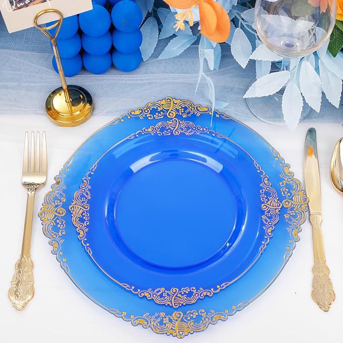 transparent light blue gold