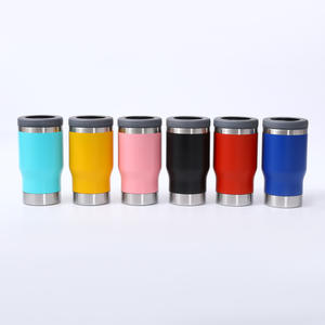 Gobelet de voyage isotherme à double paroi en acier inoxydable 304 de 14 oz avec poignée et couvercle anti-fuite, logo personnalisé, OEM/ODM - Product Image 1