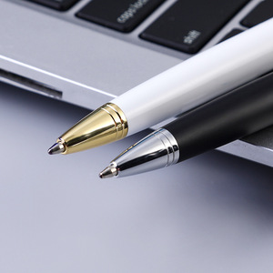 Hot Selling Classic Twist Metal Ballpoint <b>Pen</b> Gold <b>Silver</b> Trim Custom Laser Engraved Logo Business Office Medium Oil Ink - Product Image 2