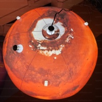 Globe terrestre gonflable géant de 1,5 m 2 m, carte du monde, ballon en PVC, décoration publicitaire, globe terrestre gonflable géant avec lumière LED