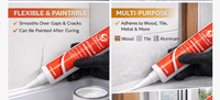 Mastic silicone liquide acétique à prix d'usine, adhésif monocouche résistant aux intempéries pour le remplissage des fissures et la construction en cuir