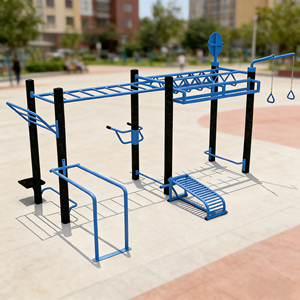 Station d'entraînement de fitness en plein air pour parc, école, communauté, équipement de gym commercial multifonctionnel conçu sur mesure - Product Image 1