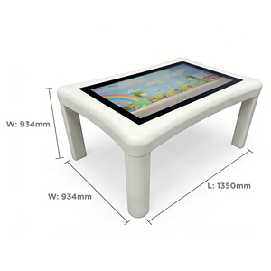 Mesa Interactiva Inteligente Moderna <span class=keywords><strong>de</strong></span> 43 Pulgadas para Niños con Pantalla Táctil Redonda 4K, <span class=keywords><strong>Ludo</strong></span> y Android WiFi Multi-Touch - Product Image 5