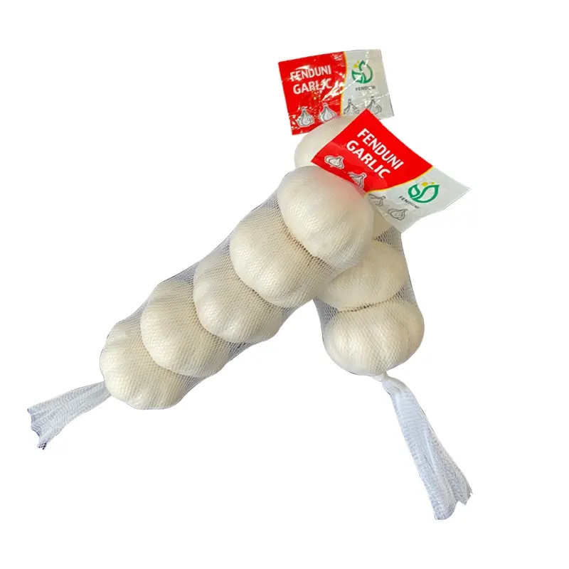 Bawang putih murni kepang bawang putih dari China 1kg kantong jaring 5.0cm/5.5cm