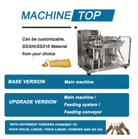Machine d'emballage horizontale automatique multifonction pour sachets de granulés avec ouverture à fermeture éclair, pour noix, amandes, raisins secs, haricots, snacks, remplissage de doypacks en papier