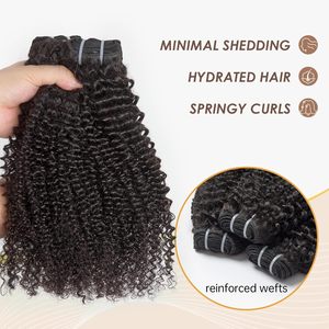 Cheveux humains vierges Remy bouclés crépus en lots de 100g, double trame machine, ondulations lâches, ondulations profondes effet eau - Product Image 5