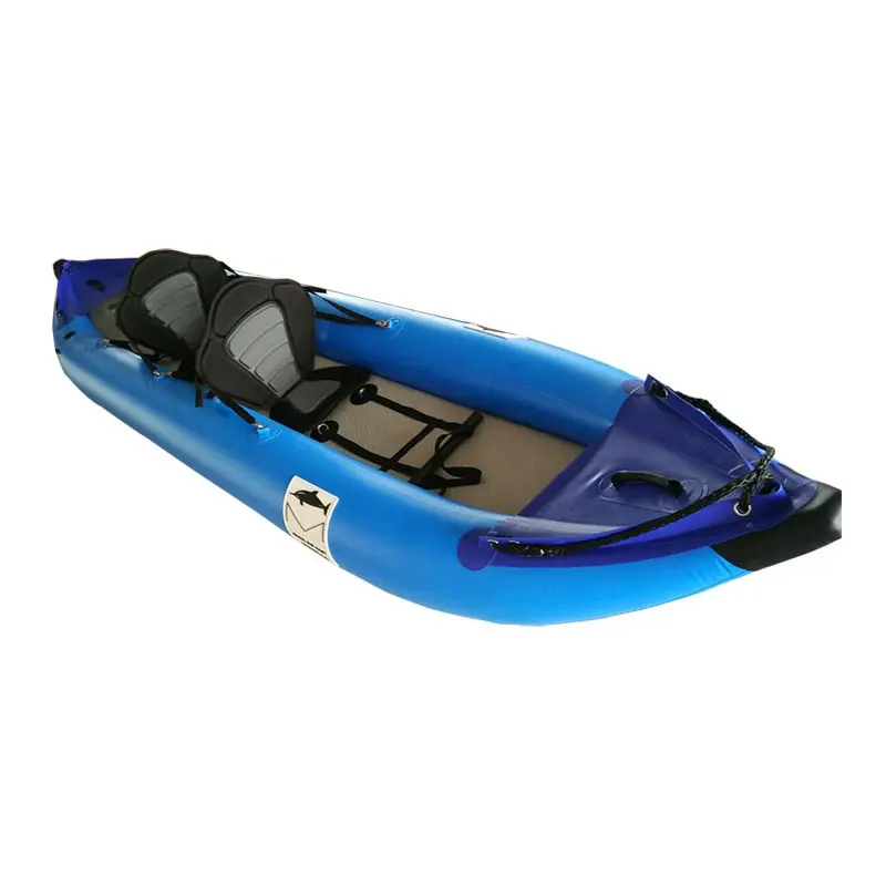 Kayak de agua blanca inflable, kayak para pesca en el mar, con accesorios