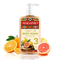 MAGAMIA Ensemble de soins capillaires et corporels quatre pièces nourrissant, antipelliculaire, hydratant et régulateur de sébum aux agrumes