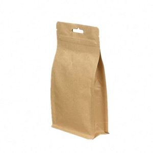 Sacs à fermeture éclair en papier kraft alimentaire de haute qualité 25x35cm, pochettes promotionnelles - Product Image 4