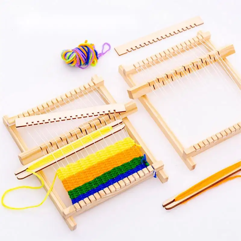 Charmkey, nuevo producto, herramientas de mango DIY, marco de telar de madera, Kit de tejer, juguetes para niños y niñas