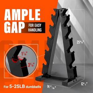 Customizable <b>Dumbbell</b> <b>Weight</b> Rack Multi-function Fitness Storage Bodybuilding Gym Equipment Strength Training A-Frame Iron - Product Image 3