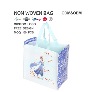 OEM/ODM Bán Buôn Tùy Chỉnh In Có Thể Tái Chế Không Dệt Vải Mua Sắm Túi Thấp Moq 100Pcs Phim Hoạt Hình Mô Hình Quảng Cáo Tote Túi - Product Image 3