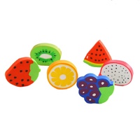 Creatieve mini 2D geurfruitvormige TPR gum voor kinderen