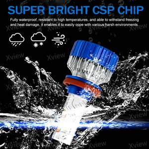 Ampoules de phare LED Xview 240W H11 sans erreur 881 H3 H4 Ampoules de phare de voiture 9004 9005 Canbus 9006 9007 9012 Ampoules de phare de voiture - Product Image 6