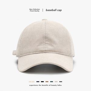 Gorra de béisbol de 6 paneles de color liso para las cuatro estaciones, gorra con visera ligera para exteriores, sombrero de sol sencillo de pana, unisex, 100% poliéster, común - Product Image 3