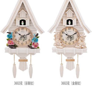 Cuckoo <b>Clock</b> Wall <b>Clock</b> <b>Mechanical</b> German Style Tower Design For Living Room Bedroom Decor - Product Image 5